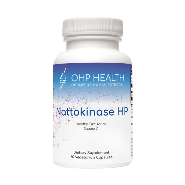 OHP Health Nattokinase HP | 60ct offers 60 vegetarian capsules with a potent enzyme to support healthy circulation and cardiovascular health.