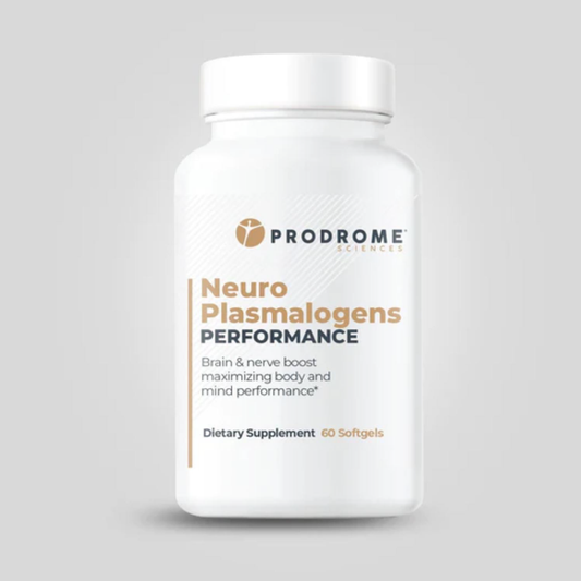 A bottle of Prodrome's Neuro Plasmalogen, formulated to support cellular function and enhance neuron membranes.