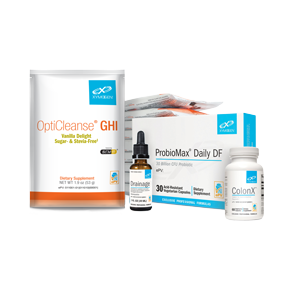 A group of XYMOGEN®'s 6 Day Detox Micro Kits designed for cleansing and detoxifying.