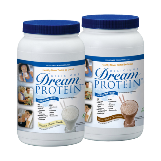 Two bottles of GreensFirst Dream Protein | 24oz, 30 servings.