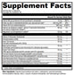 A FemOPT | 120 count supplement label showing the ingredients of an OHP Health supplement.