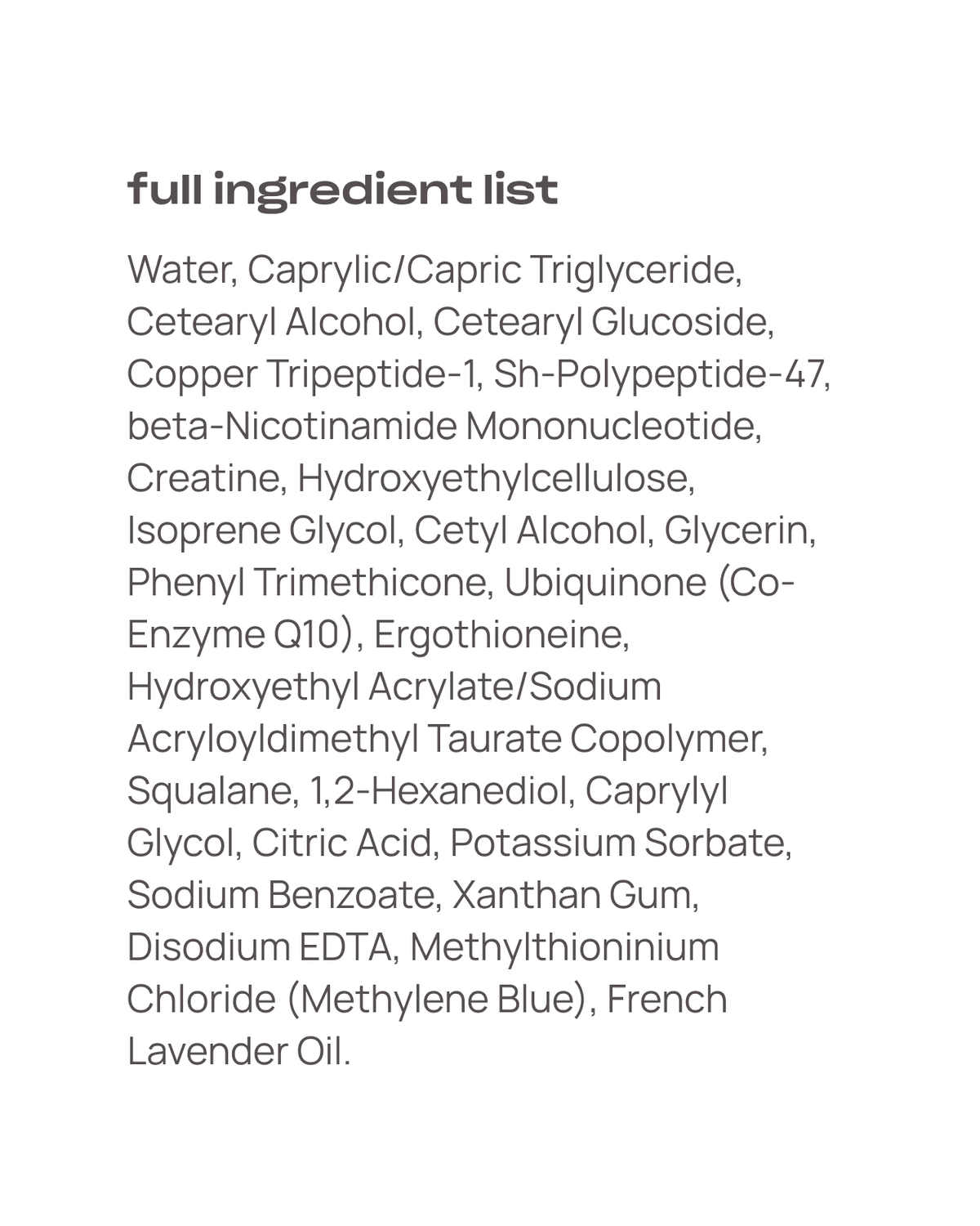 Young Goose C.A.R.E. New Formula key ingredients and benefits