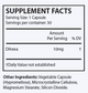 Supplement Facts label showing 10mg of the peptide Dihexa per serving in a vegetable capsule with other ingredients listed below. Daily value not established.
Product Name: DIHEXA | 30 capsules
Brand Name: OHP Health by Longevity Labs Inc.