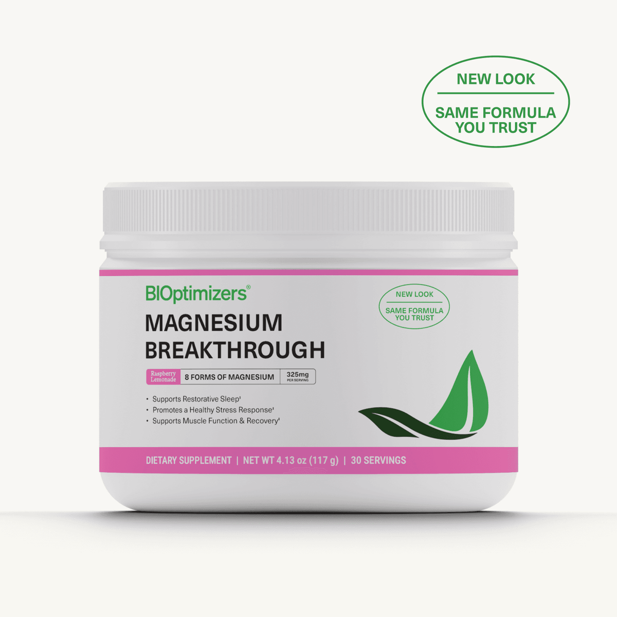 Magnesium Breakthrough Powder Raspberry Lemonade — 30 servings tub