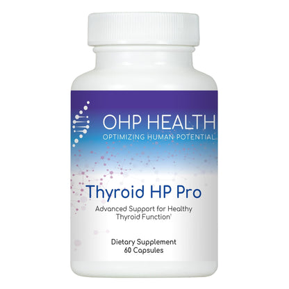 OHP Health Thyroid HP Pro, a dietary supplement with 60 capsules, supports healthy thyroid function and metabolism.