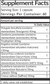 The Supplement Facts label on the Panaxea Aviilx Long 60 count includes botanical compounds like Polygala tenuifolia, Gardenia jasminoides, and tryptophan. The amounts per serving for these ingredients are specified, though daily values have not been determined.