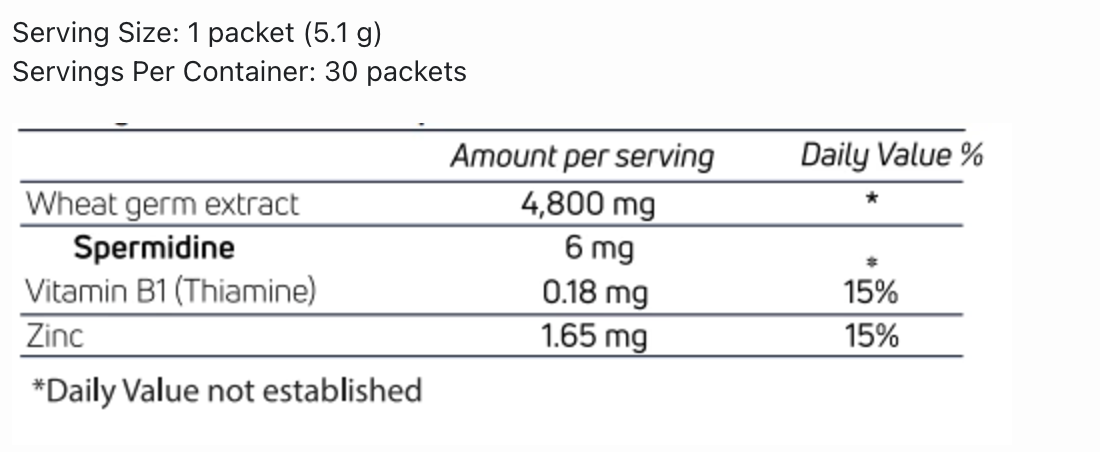 SpermidineLife PRO+ 4800mg | 30 Pack