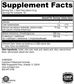 An image showing the supplement facts label for XYMOGEN®'s SAM-e & TMG Lemon 30 Servings dietary product, featuring nutritional information, ingredients such as TMG for enhanced methylation, along with manufacturing details and a GMP compliance mark.