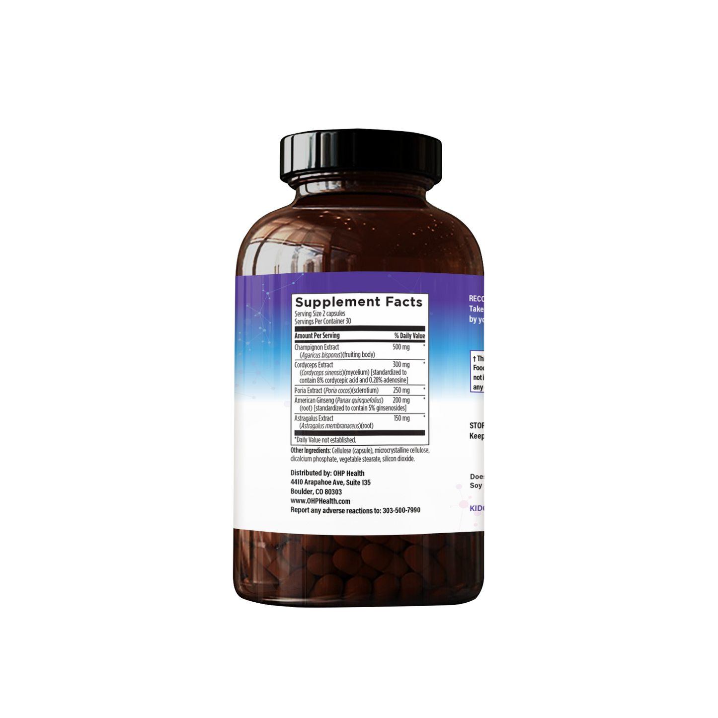 A bottle of KidneyPro | 60 count supplement with a label on it from OHP Health by Longevity Labs Inc.
