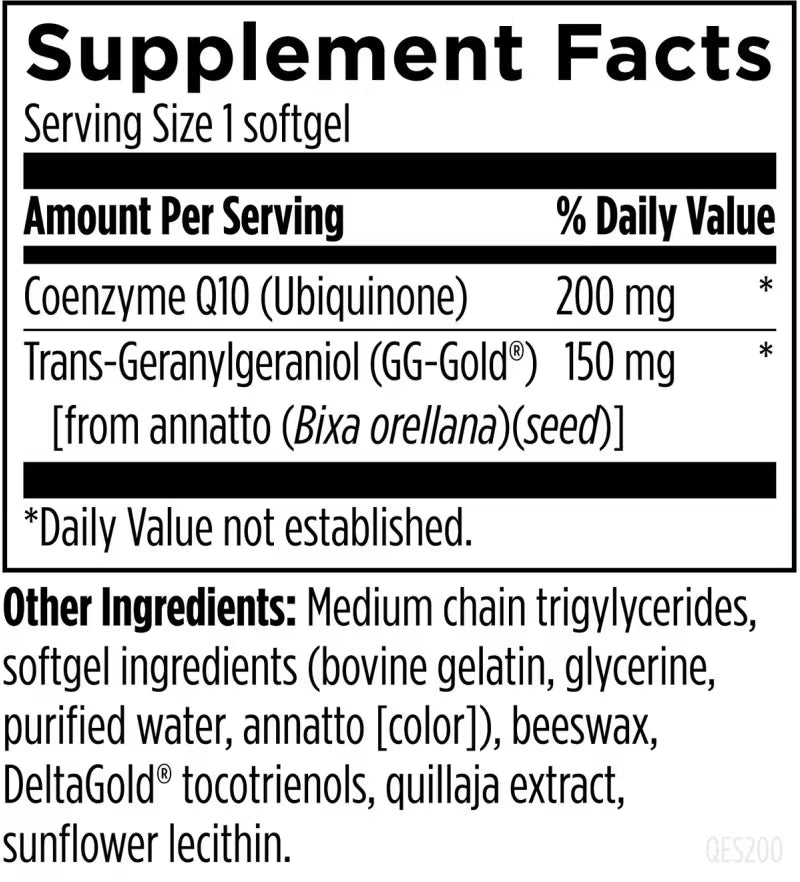 CoQ Gen 200mg Ubiquinone & Geranylgeraniol OHP Health CoQ Gen 200mg Ubiquinone & Geranylgeraniol OHP Health