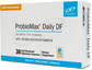 A white box with blue and black text for ProbioMax® Daily DF 30 Capsules by XYMOGEN®.