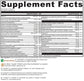 A supplement facts label for the Everyday Performance 120c by OHP Health with a black and white background.