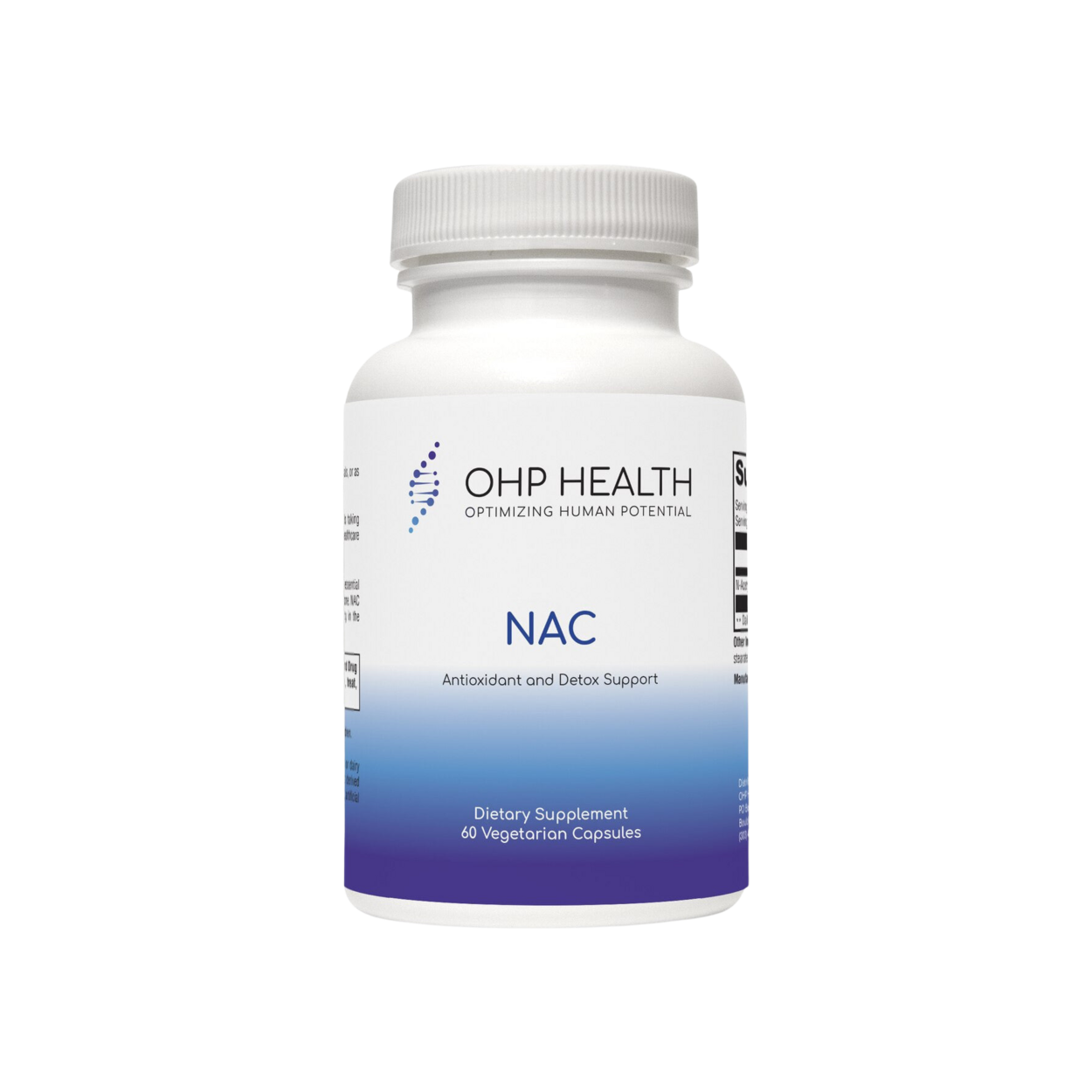 A bottle of OHP Health's NAC | 60 count.