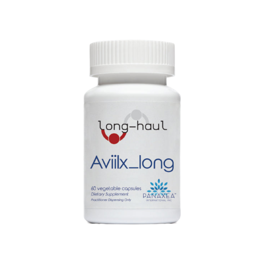 A bottle of Panaxea Avilix Long | 60 count.